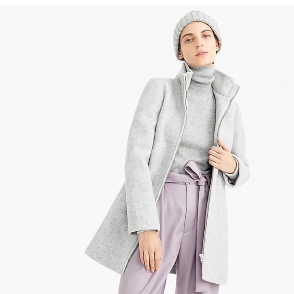 J Crew Heather Gray Coat 0P